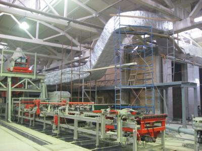 Строительство и монтаж оборудования комплекса туннельной печи, предпечи и сушила производства клинкерного кирпича