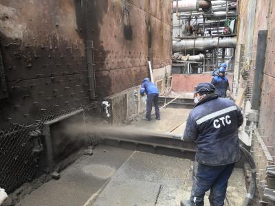Торкретирование огнеупорным бетоном при остановочном капитальном ремонте печи первичного риформинга производства аммиака