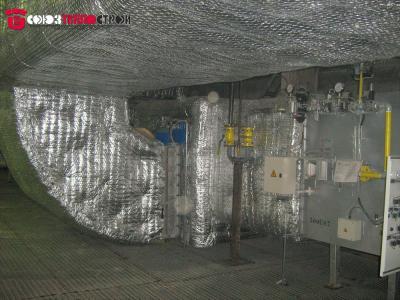 Наружная теплоизоляция трубопроводов и оборудования сушила и туннельной печи обжига кирпича